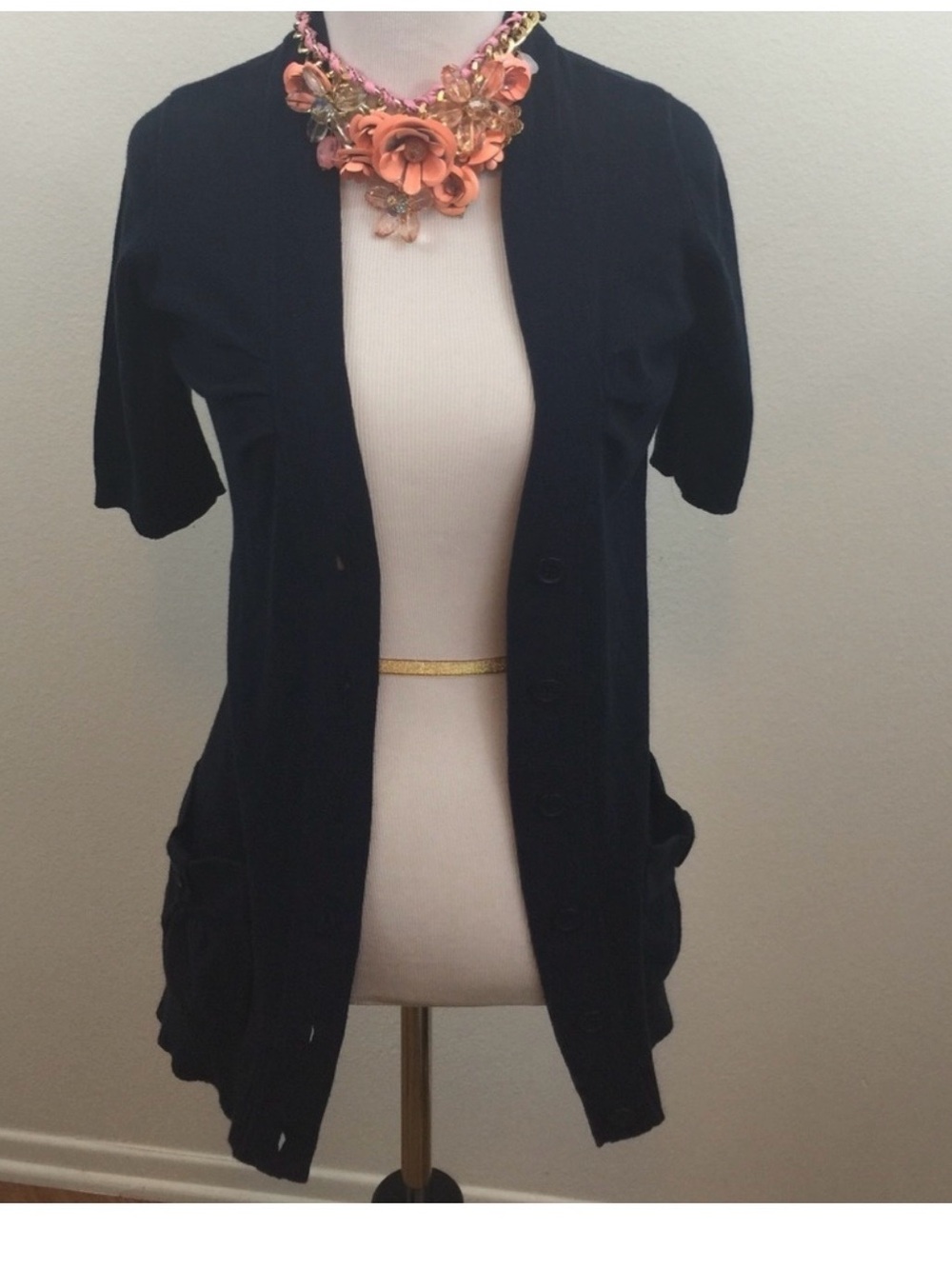 Anthropologie blue sweater cardigan